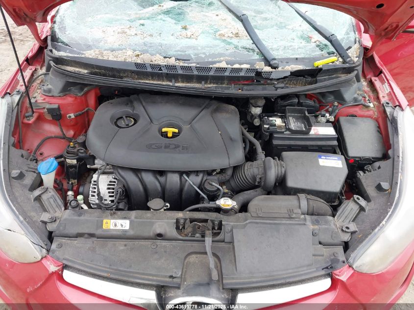 2014 Hyundai Elantra Se/Sport/Limited VIN: KMHDH4AH8EU105208 Lot: 43611778