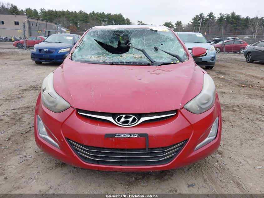 2014 Hyundai Elantra Se/Sport/Limited VIN: KMHDH4AH8EU105208 Lot: 43611778