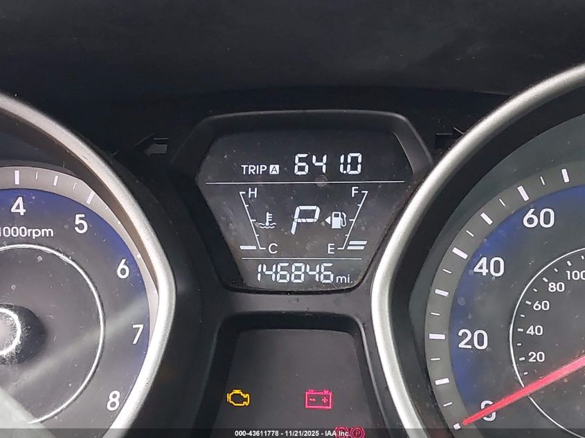 2014 Hyundai Elantra Se/Sport/Limited VIN: KMHDH4AH8EU105208 Lot: 43611778