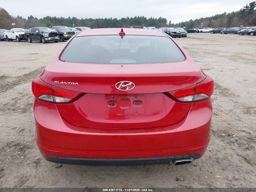 2014 Hyundai Elantra Se/Sport/Limited VIN: KMHDH4AH8EU105208 Lot: 43611778