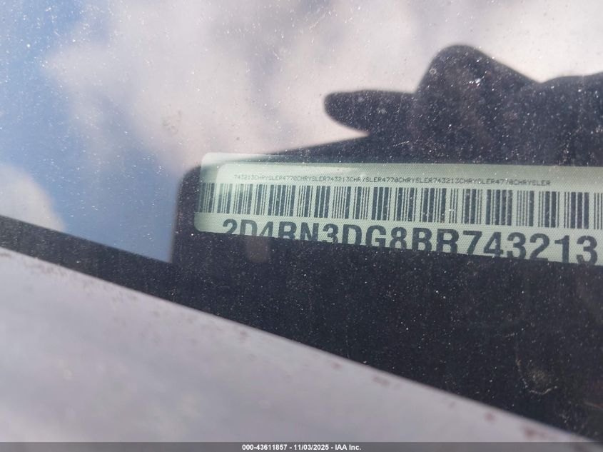 2011 Dodge Grand Caravan Mainstreet VIN: 2D4RN3DG8BR743213 Lot: 43611857