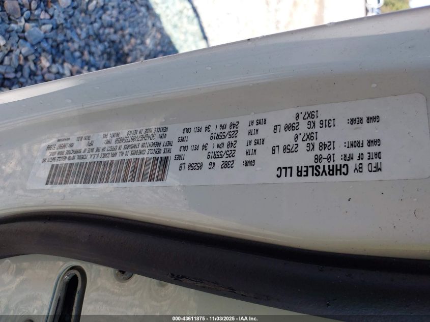 2009 Dodge Journey R/T VIN: 3D4GH67V09T554850 Lot: 43611875