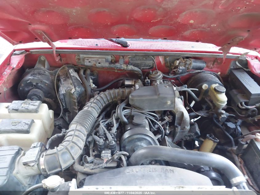 1998 Ford Ranger Splash/Xl/Xlt VIN: 1FTYR10CXWUA40273 Lot: 43611877