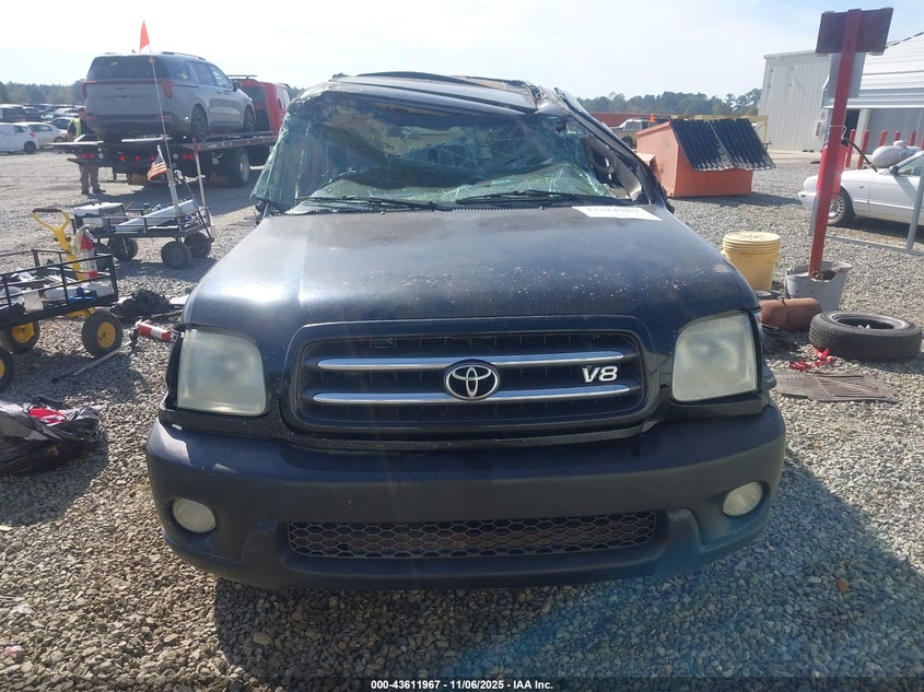 2002 Toyota Sequoia Limited V8 VIN: 5TDZT38A42S069318 Lot: 43611967