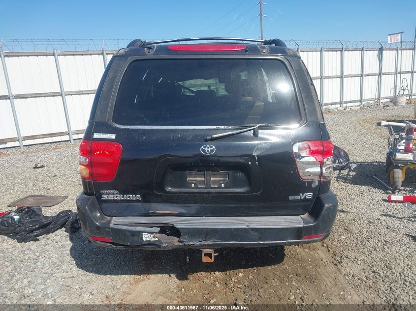 2002 Toyota Sequoia Limited V8 VIN: 5TDZT38A42S069318 Lot: 43611967