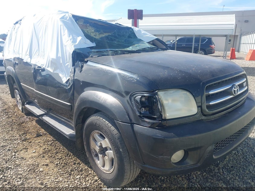 2002 Toyota Sequoia Limited V8 VIN: 5TDZT38A42S069318 Lot: 43611967