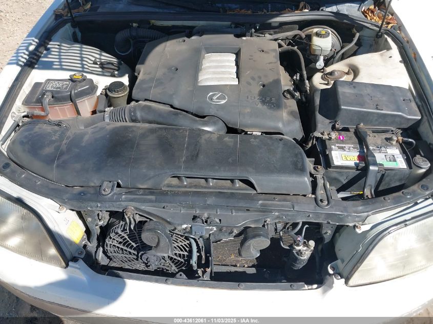 1998 Lexus Ls 400 VIN: JT8BH28F6W0128160 Lot: 43612061