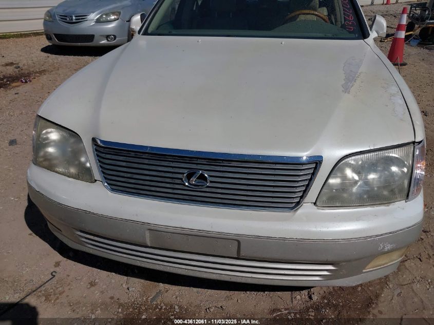 1998 Lexus Ls 400 VIN: JT8BH28F6W0128160 Lot: 43612061
