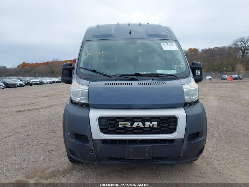 2019 Ram Promaster 3500 Cargo Van High Roof 159 Wb Ext VIN: 3C6URVJG7KE548613 Lot: 43612085