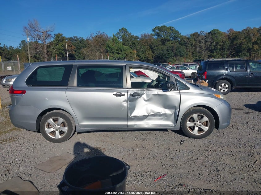 2014 TOYOTA SIENNA L V6 7 PASSENGER 5TDZK3DC1ES442510