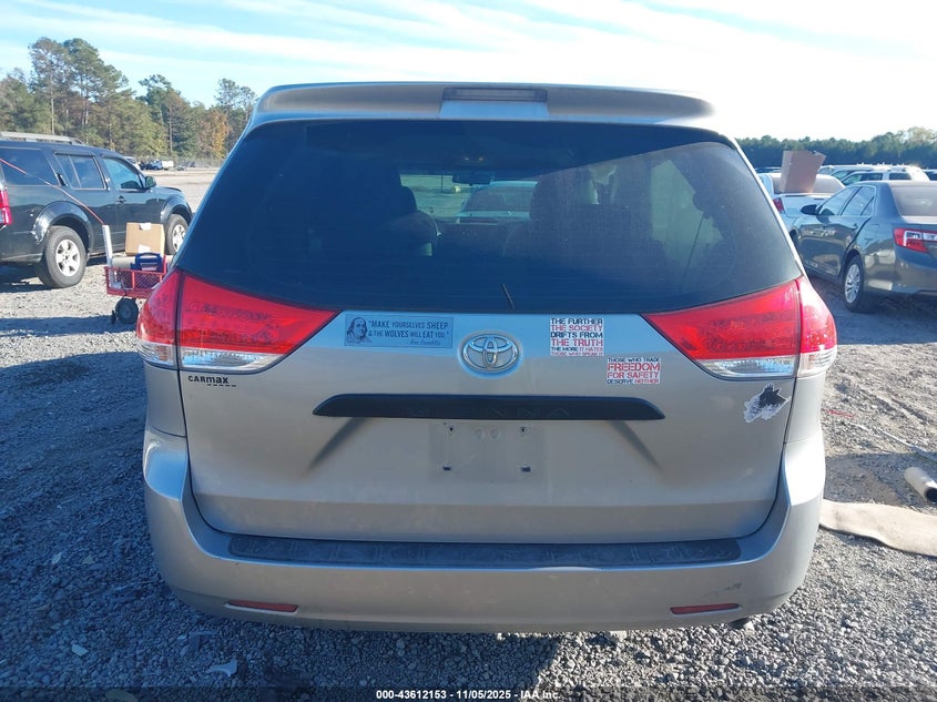 2014 TOYOTA SIENNA L V6 7 PASSENGER 5TDZK3DC1ES442510