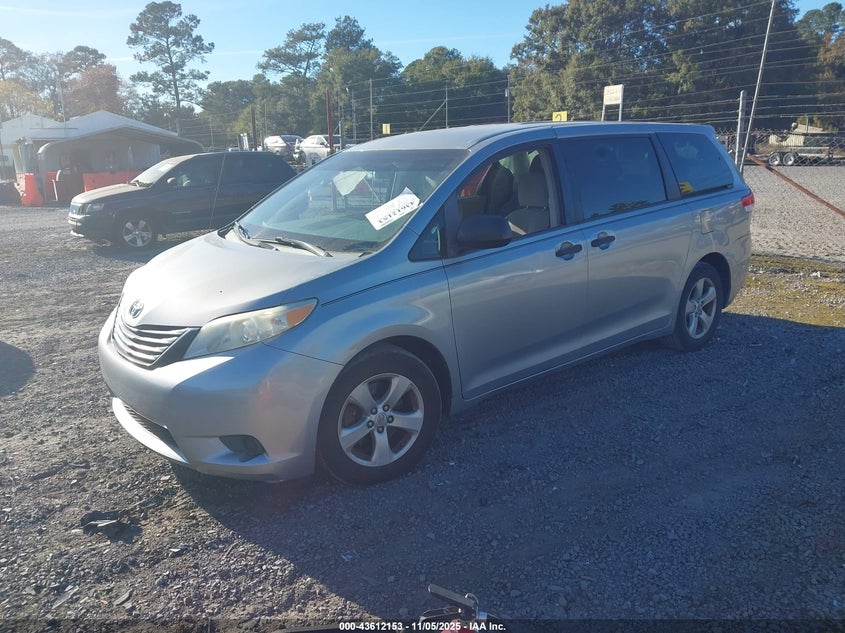 2014 TOYOTA SIENNA L V6 7 PASSENGER 5TDZK3DC1ES442510