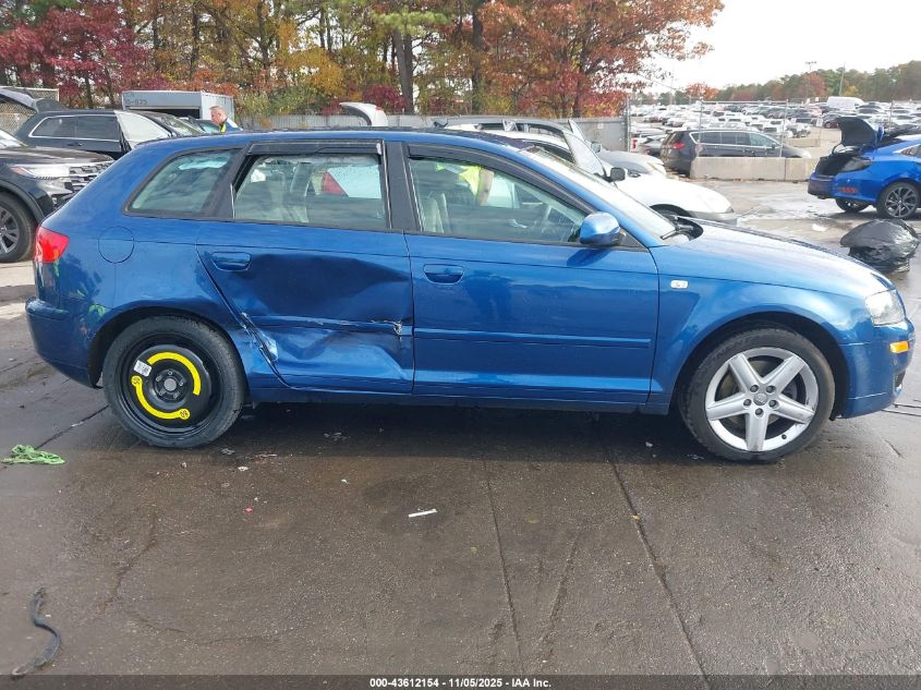 2007 Audi A3 2.0T VIN: WAUHF78P87A104698 Lot: 43612154