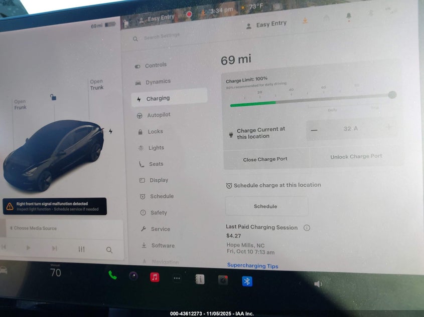 2021 Tesla Model 3 Standard Range Plus Rear-Wheel Drive VIN: 5YJ3E1EA7MF976404 Lot: 43612273