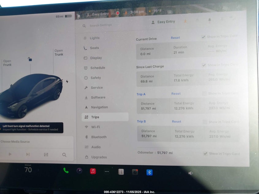 2021 Tesla Model 3 Standard Range Plus Rear-Wheel Drive VIN: 5YJ3E1EA7MF976404 Lot: 43612273