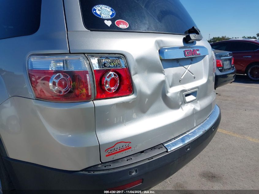 2008 GMC Acadia Slt-1 VIN: 1GKER23748J288972 Lot: 43612517