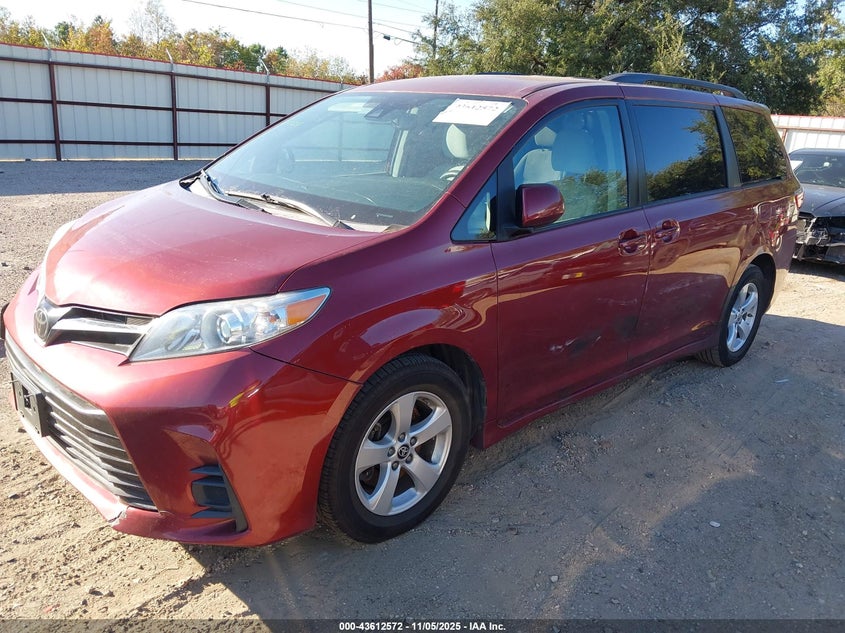 2020 Toyota Sienna Le VIN: 5TDKZ3DC2LS083291 Lot: 43612572