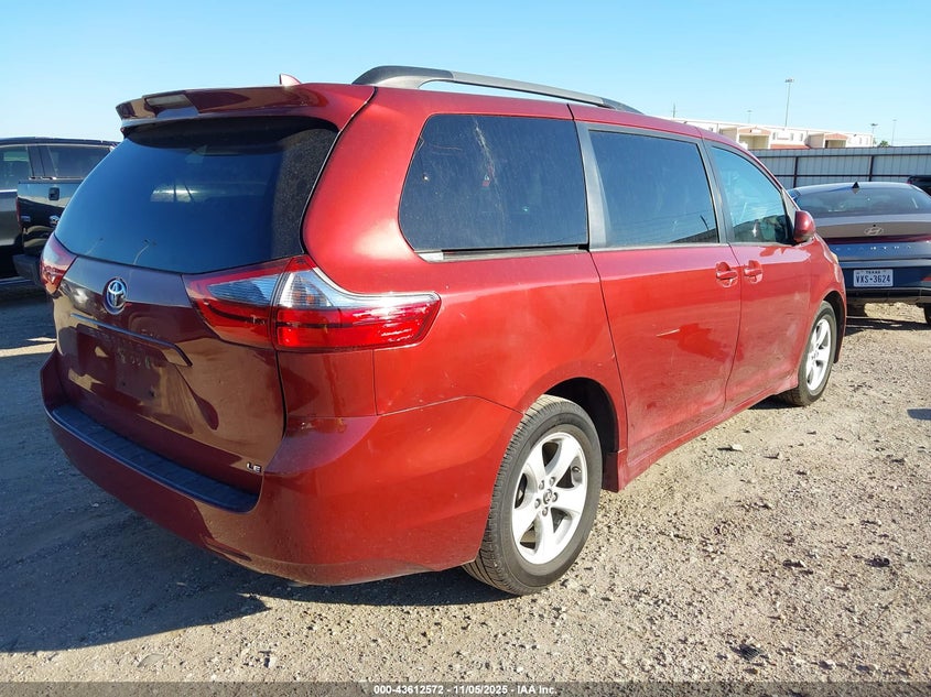 2020 Toyota Sienna Le VIN: 5TDKZ3DC2LS083291 Lot: 43612572