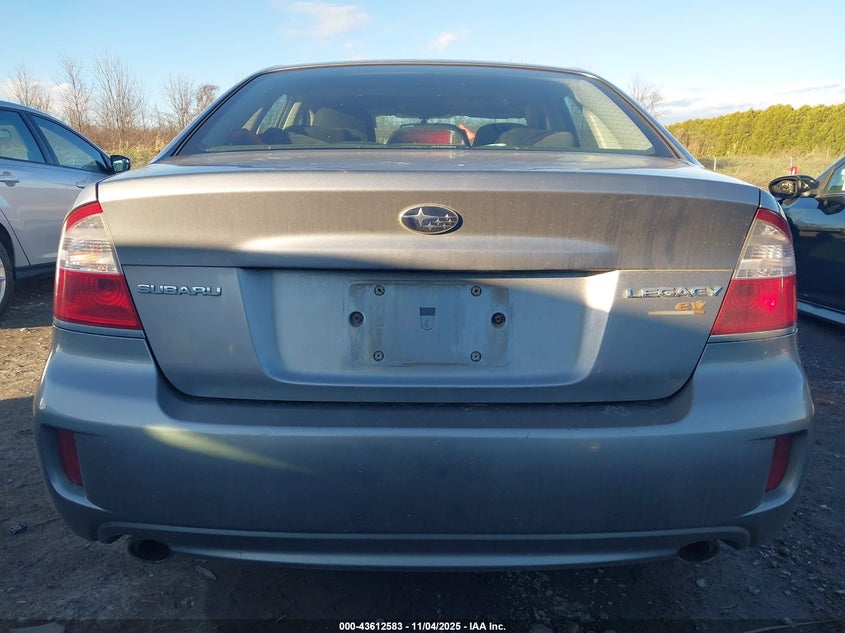 2009 Subaru Legacy 2.5I VIN: 4S3BL616997231652 Lot: 43612583