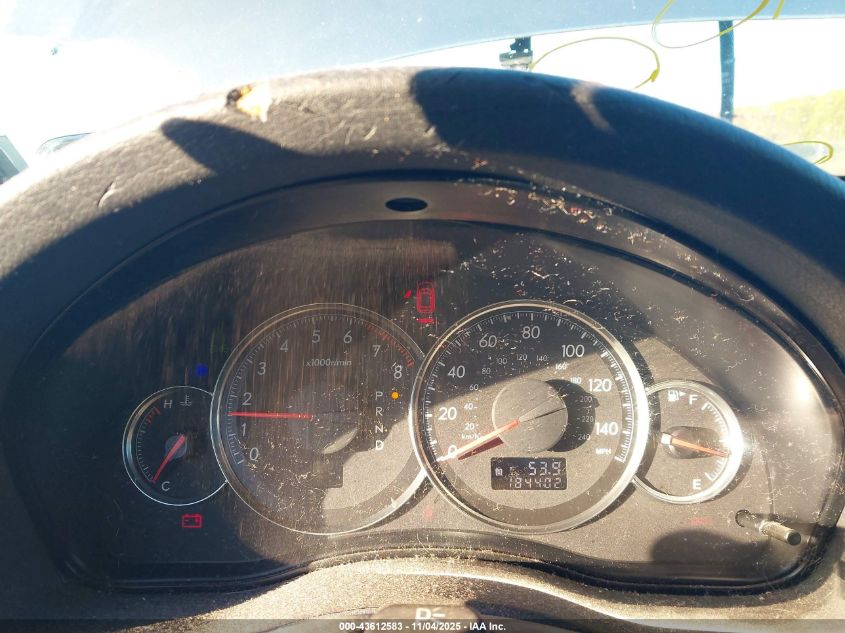 2009 Subaru Legacy 2.5I VIN: 4S3BL616997231652 Lot: 43612583