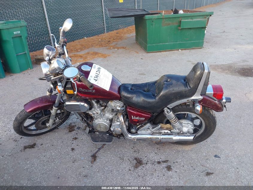 1986 Kawasaki Vn750 VIN: JKAVNDA17GB502454 Lot: 43612696