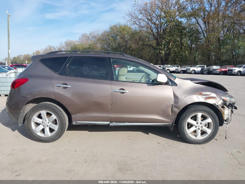 2009 Nissan Murano Sl VIN: JN8AZ18U89W014640 Lot: 43612829