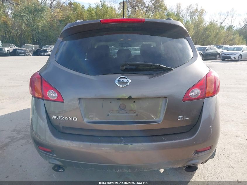 2009 Nissan Murano Sl VIN: JN8AZ18U89W014640 Lot: 43612829