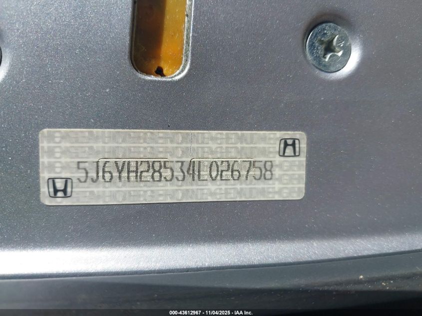 2004 Honda Element Ex VIN: 5J6YH28534L026758 Lot: 43612967