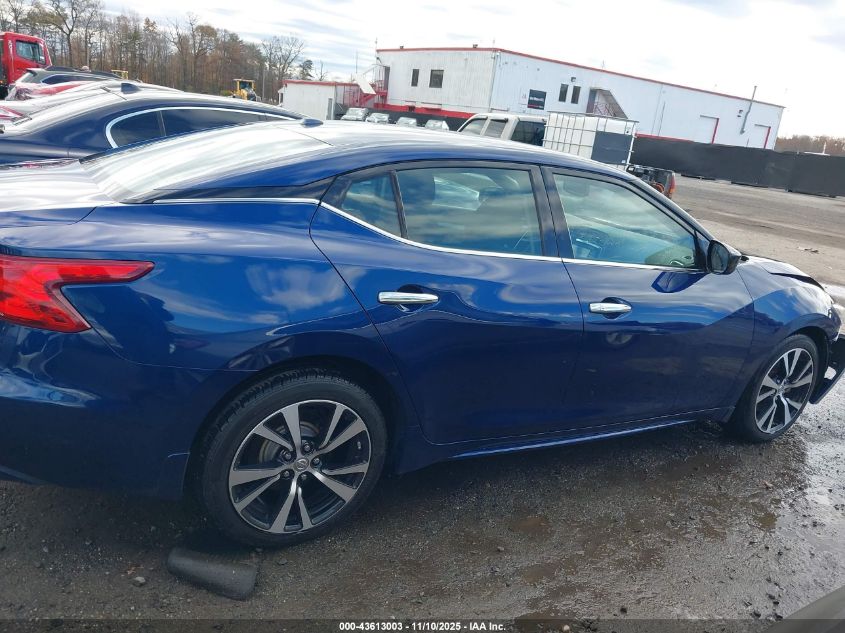 2018 Nissan Maxima 3.5 S VIN: 1N4AA6AP9JC399156 Lot: 43613003