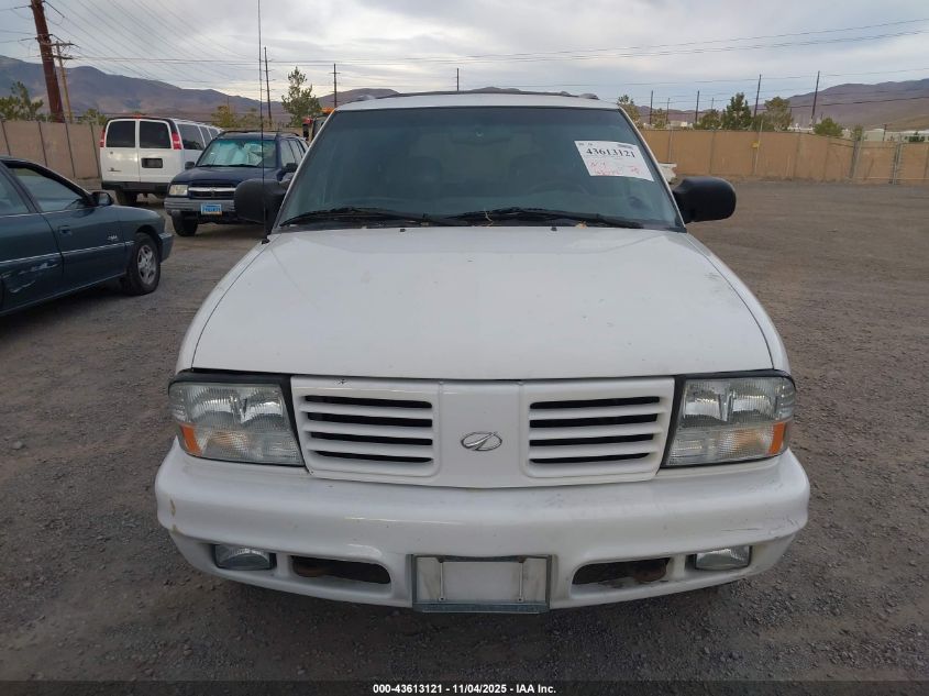 2000 Oldsmobile Bravada VIN: 1GHDT13W5Y2219674 Lot: 43613121