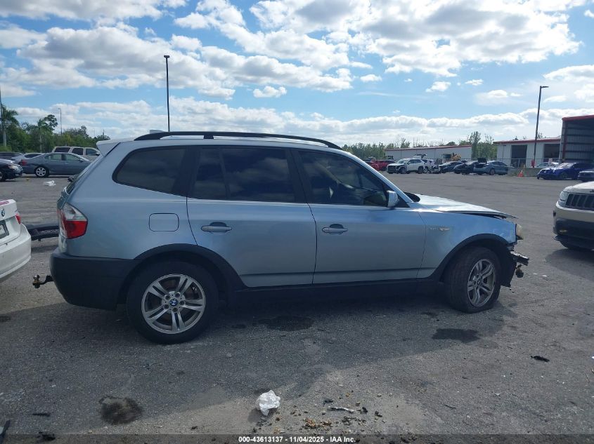 2005 BMW X3 3.0I VIN: WBXPA93445WD18065 Lot: 43613137