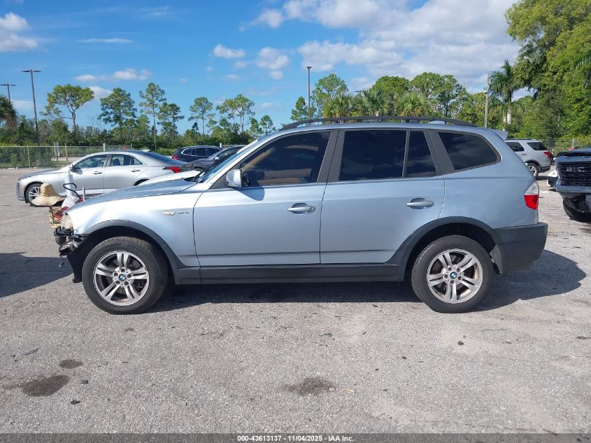 2005 BMW X3 3.0I VIN: WBXPA93445WD18065 Lot: 43613137