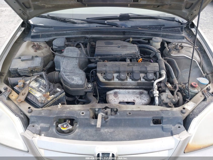 2003 Honda Civic Lx VIN: 2HGES16503H613908 Lot: 43613229