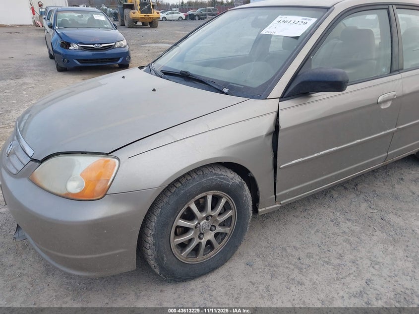 2003 Honda Civic Lx VIN: 2HGES16503H613908 Lot: 43613229