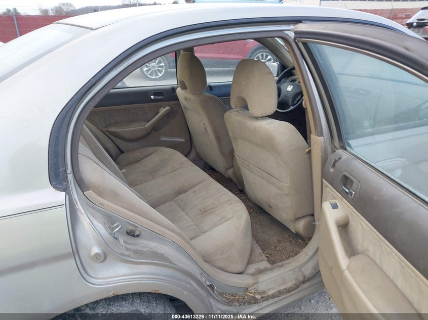 2003 Honda Civic Lx VIN: 2HGES16503H613908 Lot: 43613229