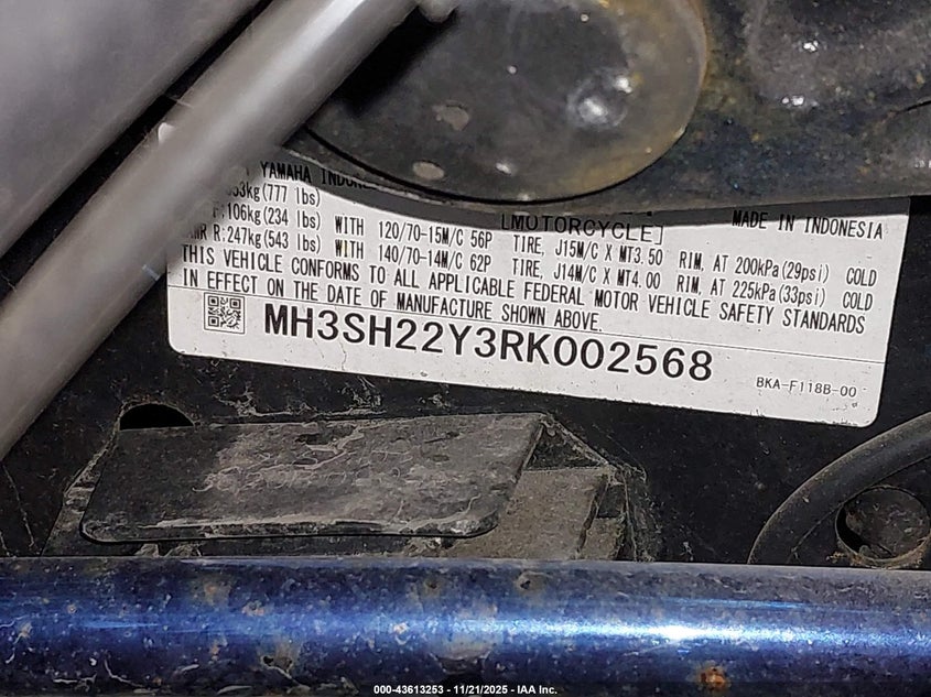 MH3SH22Y3RK002568 2024 YAMAHA  photo no. 9