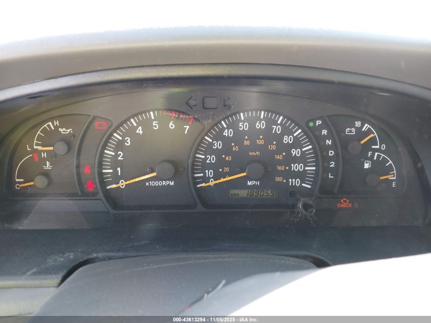 2000 Toyota Tundra Sr5 V8 VIN: 5TBRT3415YS045262 Lot: 43613294