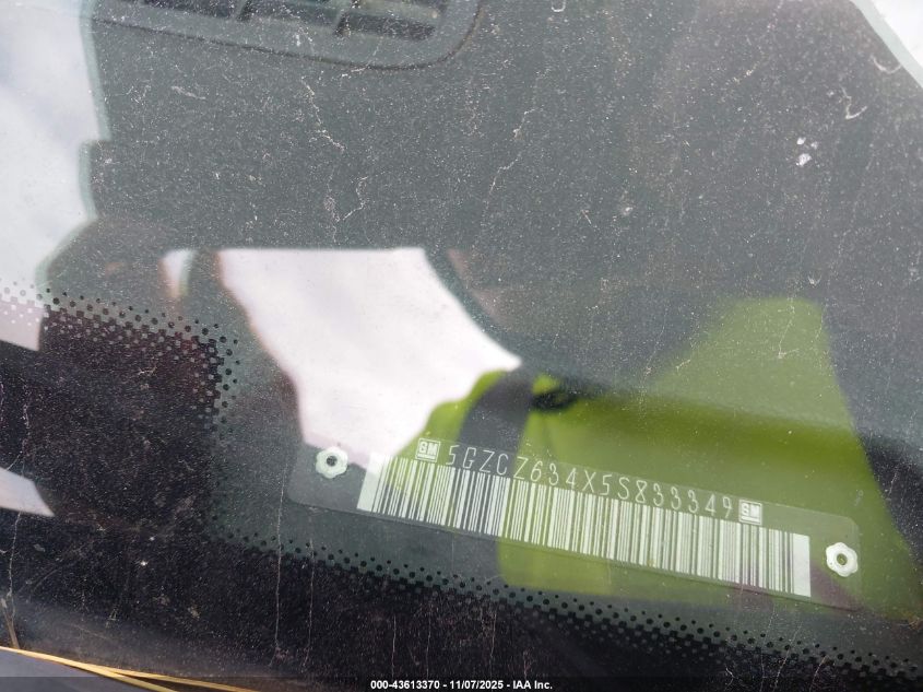 2005 Saturn Vue V6 VIN: 5GZCZ634X5S833349 Lot: 43613370