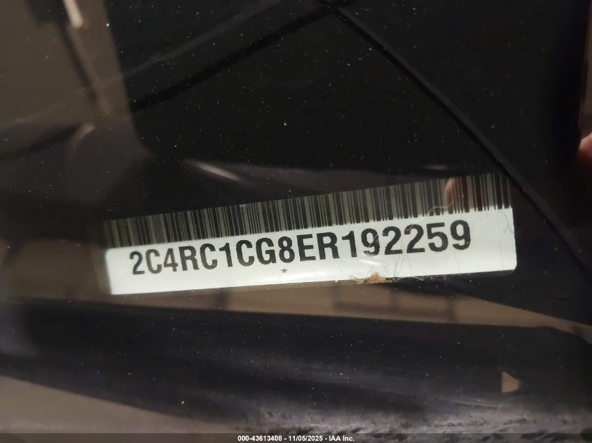 2014 Chrysler Town & Country Touring-L 30Th Anniversary VIN: 2C4RC1CG8ER192259 Lot: 43613408