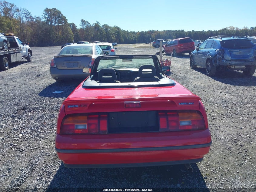 1991 Mercury Capri Xr2 VIN: 6MPTC0369M8605834 Lot: 43613656