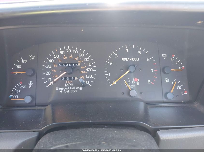 1991 Mercury Capri Xr2 VIN: 6MPTC0369M8605834 Lot: 43613656