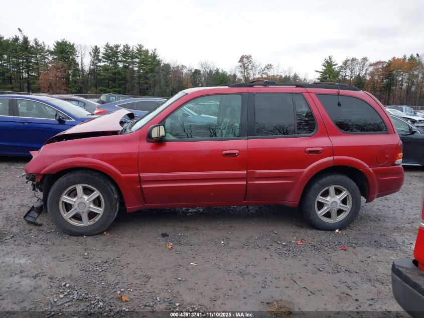 2002 Oldsmobile Bravada VIN: 1GHDT13S522134886 Lot: 43613741