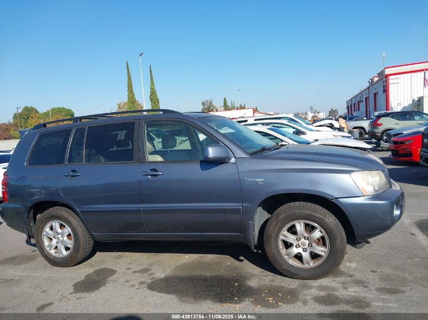 2002 Toyota Highlander Limited V6 VIN: JTEHF21A820059137 Lot: 43613754