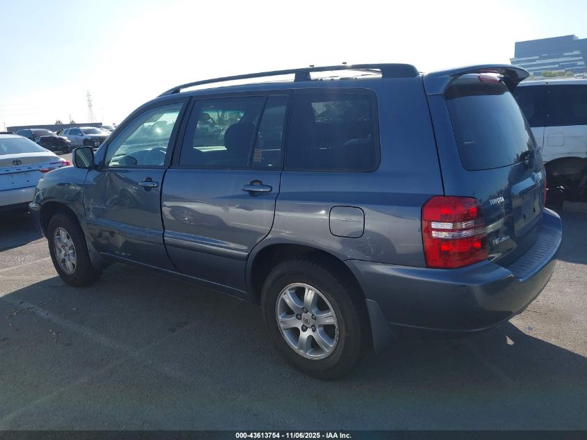 2002 Toyota Highlander Limited V6 VIN: JTEHF21A820059137 Lot: 43613754