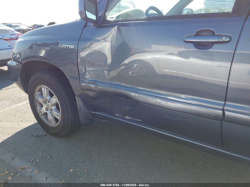 2002 Toyota Highlander Limited V6 VIN: JTEHF21A820059137 Lot: 43613754