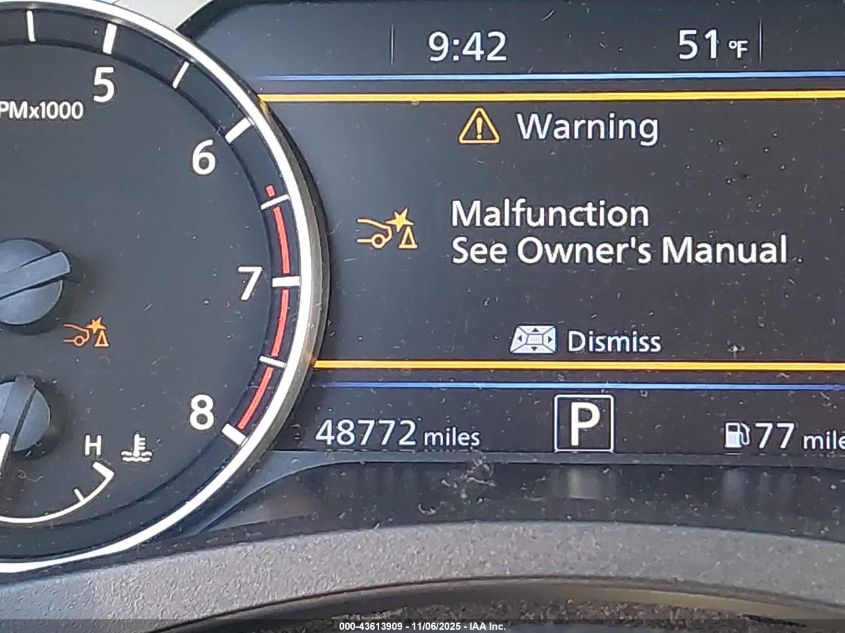 2023 Nissan Altima Sl Fwd VIN: 1N4BL4EV5PN415488 Lot: 43613909