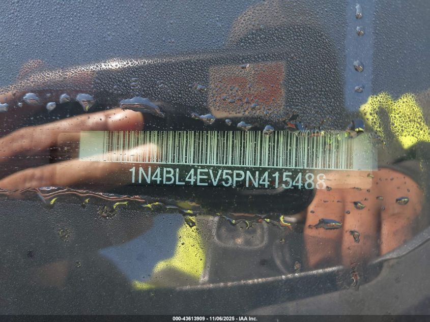 2023 Nissan Altima Sl Fwd VIN: 1N4BL4EV5PN415488 Lot: 43613909