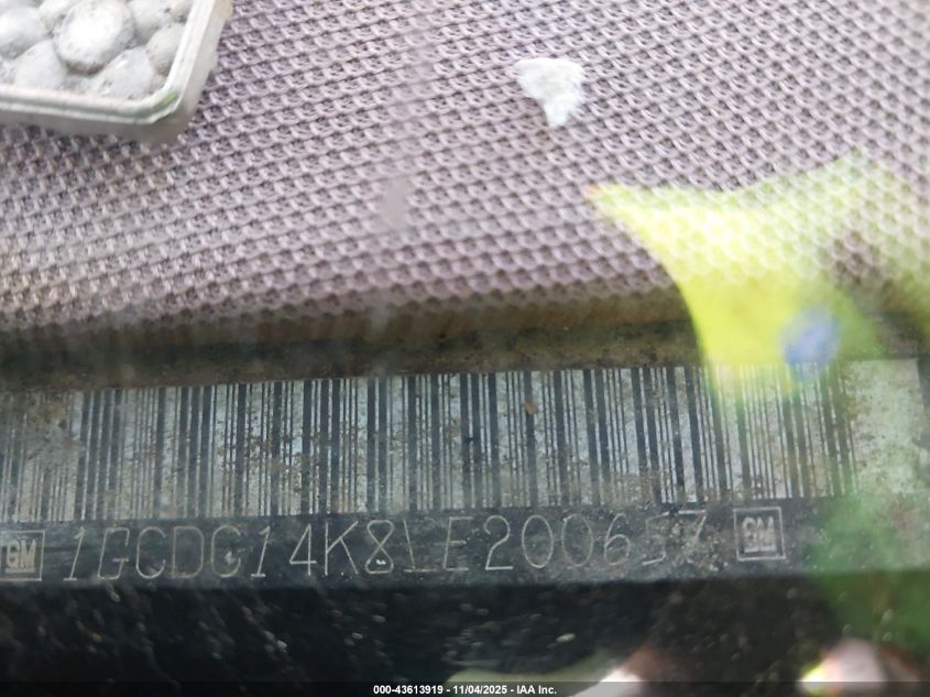 1990 Chevrolet Gmt-400 C1500 VIN: 1GCDC14K8LE200657 Lot: 43613919