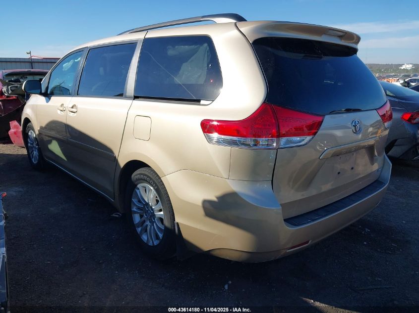 2014 TOYOTA SIENNA XLE V6 8 PASSENGER 5TDYK3DC6ES459136