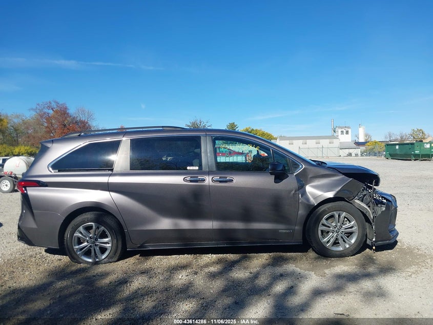 2021 Toyota Sienna Xse VIN: 5TDDSKFCXMS014516 Lot: 43614286